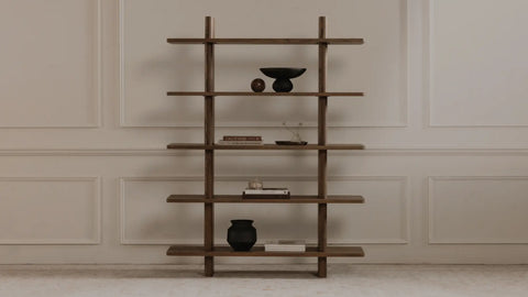 Casey Large Bookcase Dark Brown