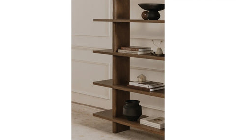 Casey Large Bookcase Dark Brown