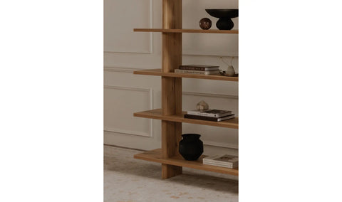 Casey Large Bookcase Rustic Oak