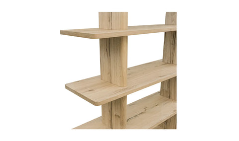 Casey Large Bookcase Rustic Oak