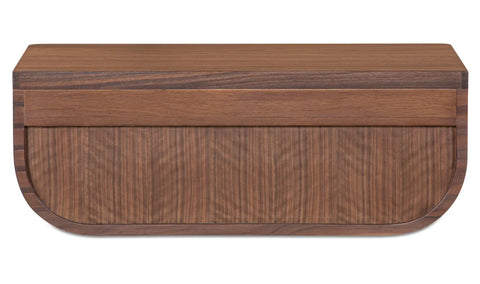 Hettie Floating Nightstand Dark Brown
