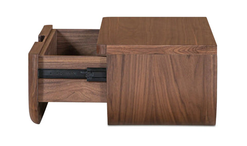 Hettie Floating Nightstand Dark Brown