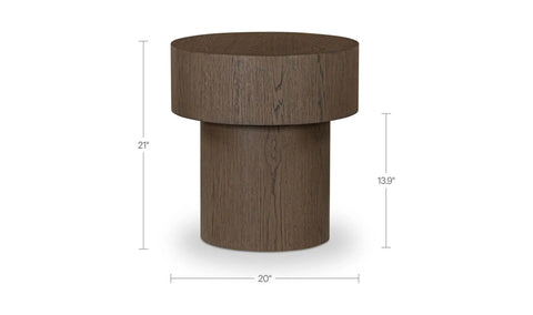 Corey Side Table Dark Brown