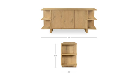 Casey Sideboard Rustic Oak