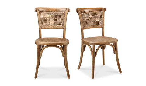 Churchill Dining Chair Light Brown - Set Of Two