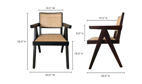 Takashi Chair Dark Brown - Set Of Two