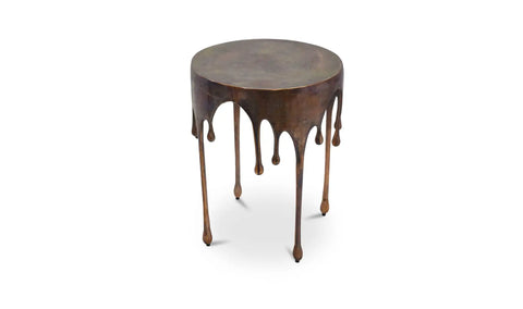 Copperworks Accent Table Antique Copper