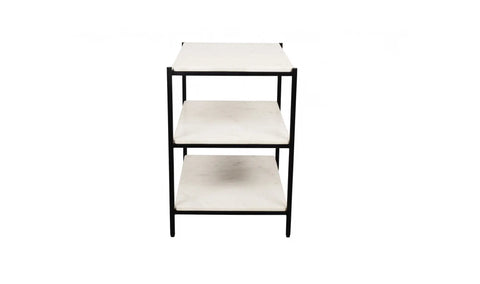 Trine Nightstand White Marble