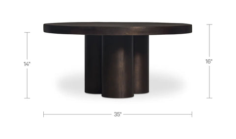 Logan Outdoor Coffee table Black