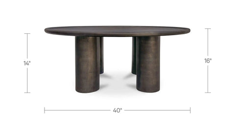Deacon Outdoor Coffee Table Deep Bronze