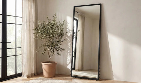 Figaro Floor Mirror Black