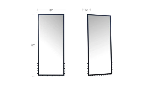 Figaro Floor Mirror Black