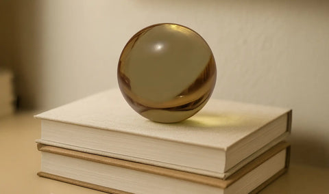 Bonn Cast Glass Decorative Object Light Smoky Brown