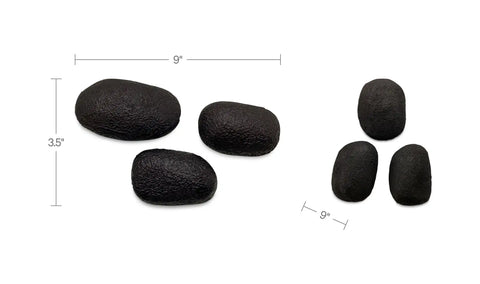 Breton Cast Aluminum Wall Sculpture Black-Set Of 3