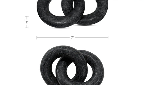 Hera Tabletop Decor Black Marble
