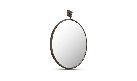 Cameo Mirror Aged Brass