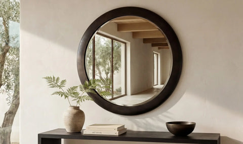 Otis Mirror Blackened Bronze