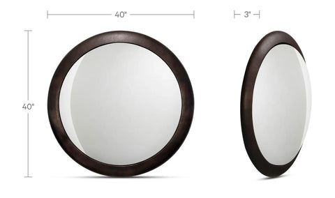 Otis Mirror Blackened Bronze