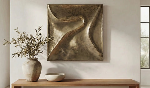 Bode Wall Sculpture Aged Brass