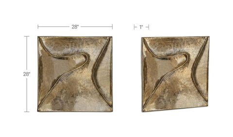 Bode Wall Sculpture Aged Brass
