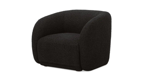 Faye Accent Chair Black Boucle