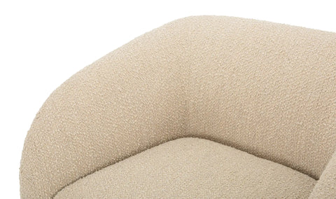 Faye Accent Chair Beige Boucle