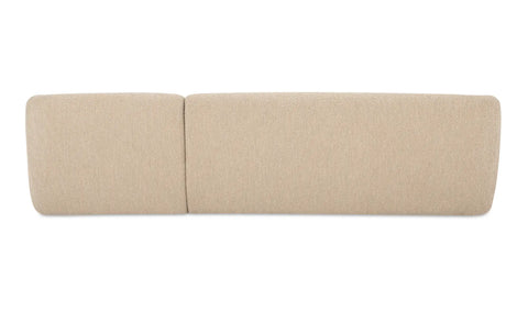 Faye Right Sectional Beige Boucle