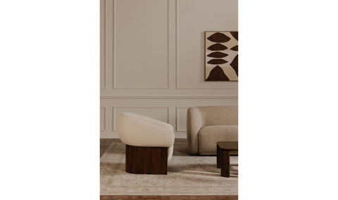 Otto Accent Chair Flecked Cream