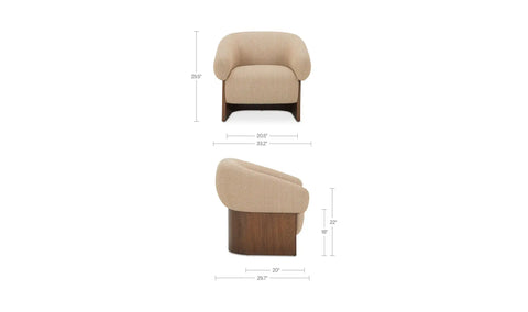 Otto Accent Chair Flecked Tan