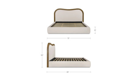 Camilla Queen Bed Oat