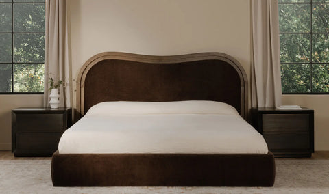 Camilla Queen Bed Warm Brown