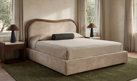 Camilla King Bed Oat