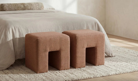 Aidy Stool Washed Pink