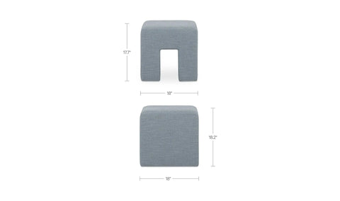 Aidy Stool Light Blue