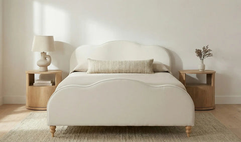 Jacqueline King Bed Cream