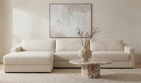 Farrow Sectional Flecked Oat Left
