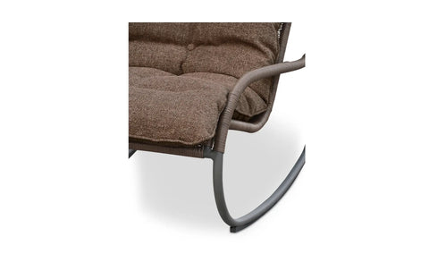 Lyra Outdoor Rocking Chair Brown
