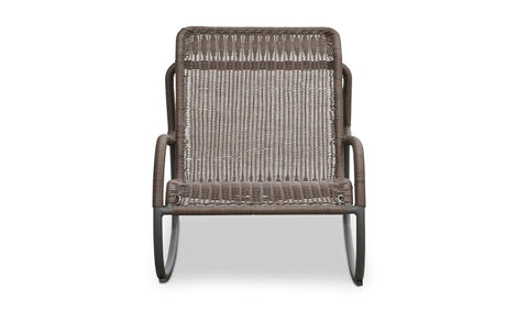 Lyra Outdoor Rocking Chair Brown