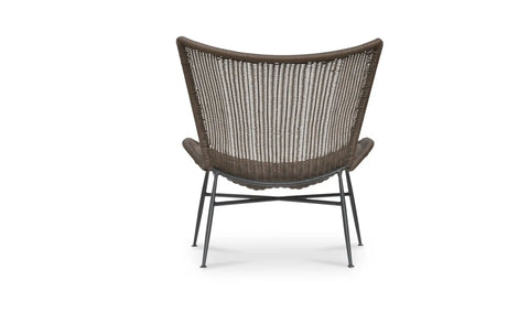 Paige Outdoor Accent Chair Brown