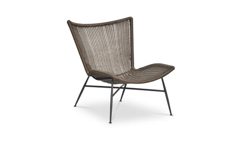 Paige Outdoor Accent Chair Brown