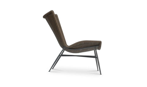 Paige Outdoor Accent Chair Brown