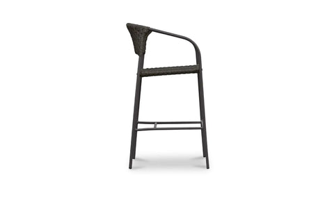 Zola Outdoor Bar Stool Dark Brown