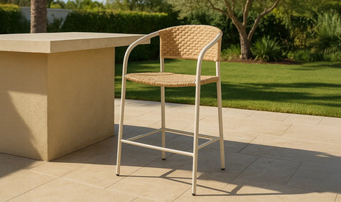 Zola Outdoor Bar Stool Natural