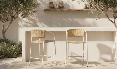 Zola Outdoor Bar Stool Natural