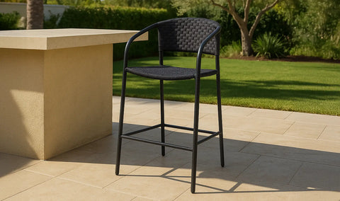 Zola Outdoor Counter Chair Dark Brown