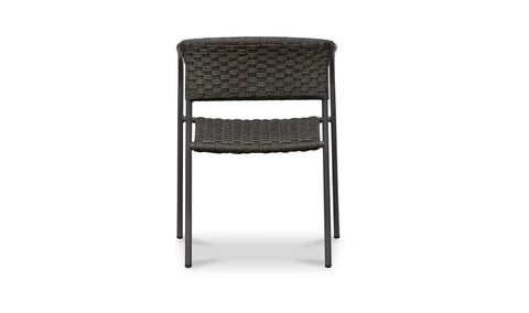 Zola Outdoor Dining Chair Dark Brown-Set Of Two