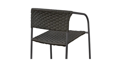 Zola Outdoor Dining Chair Dark Brown-Set Of Two
