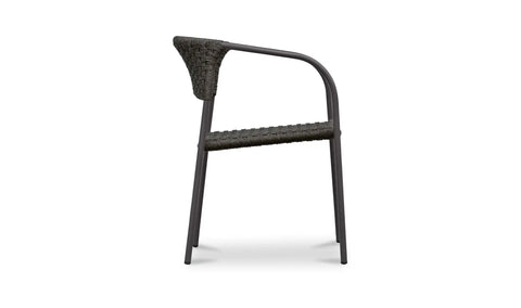 Zola Outdoor Dining Chair Dark Brown-Set Of Two