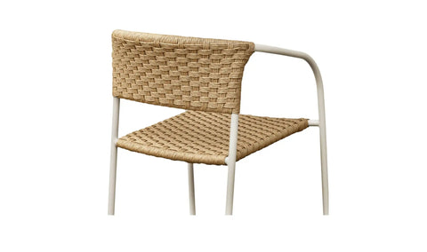 Zola Outdoor Dining Chair Natural-Set Of Two
