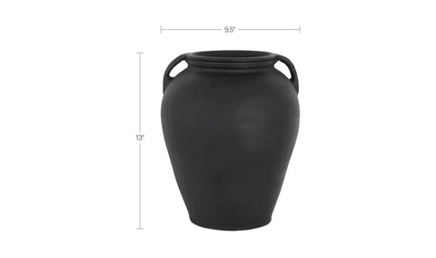 Jovi Vase Black Terracotta